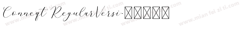 Conneqt RegularVersi字体转换